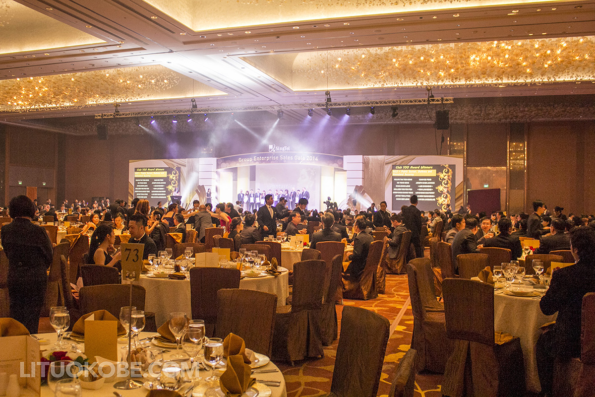 SingTel Group Enterprise Gala Stage Photo